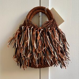 NWT Ulla Johnson Valeria small hobo bag in Driftwood